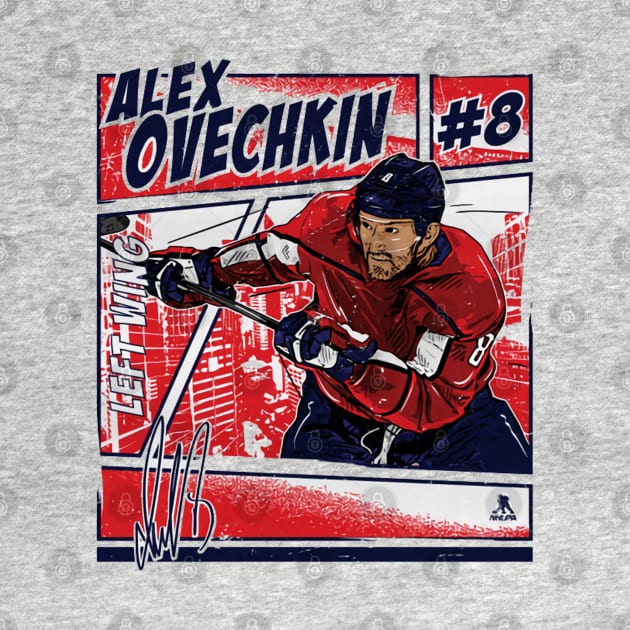 Alex Ovechkin Washington Comic by stevenmsparks